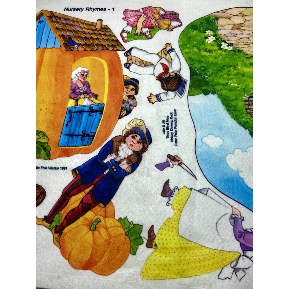 Vintage 90s Little Folks Felt Storyboards‎ x2 – Nursery Rhymes – NEW OLD STOCK